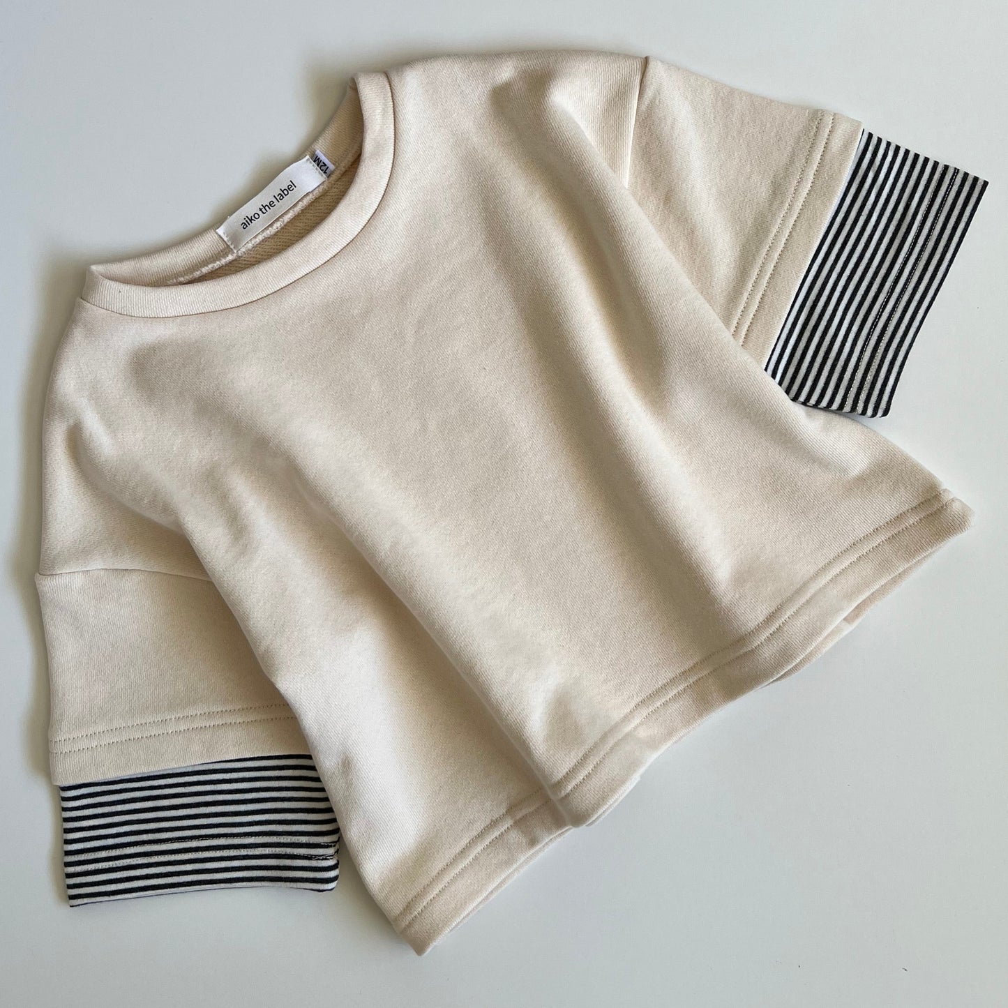 Oversized Stripe Top - Beige
