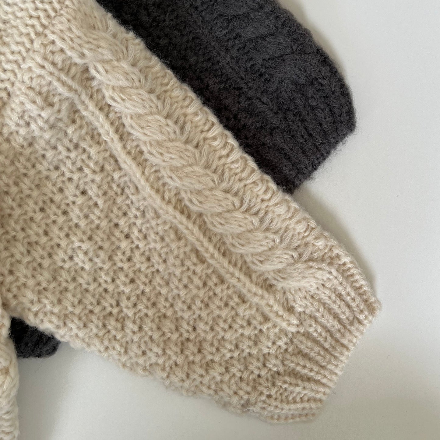 Knit Cardigan - Beige
