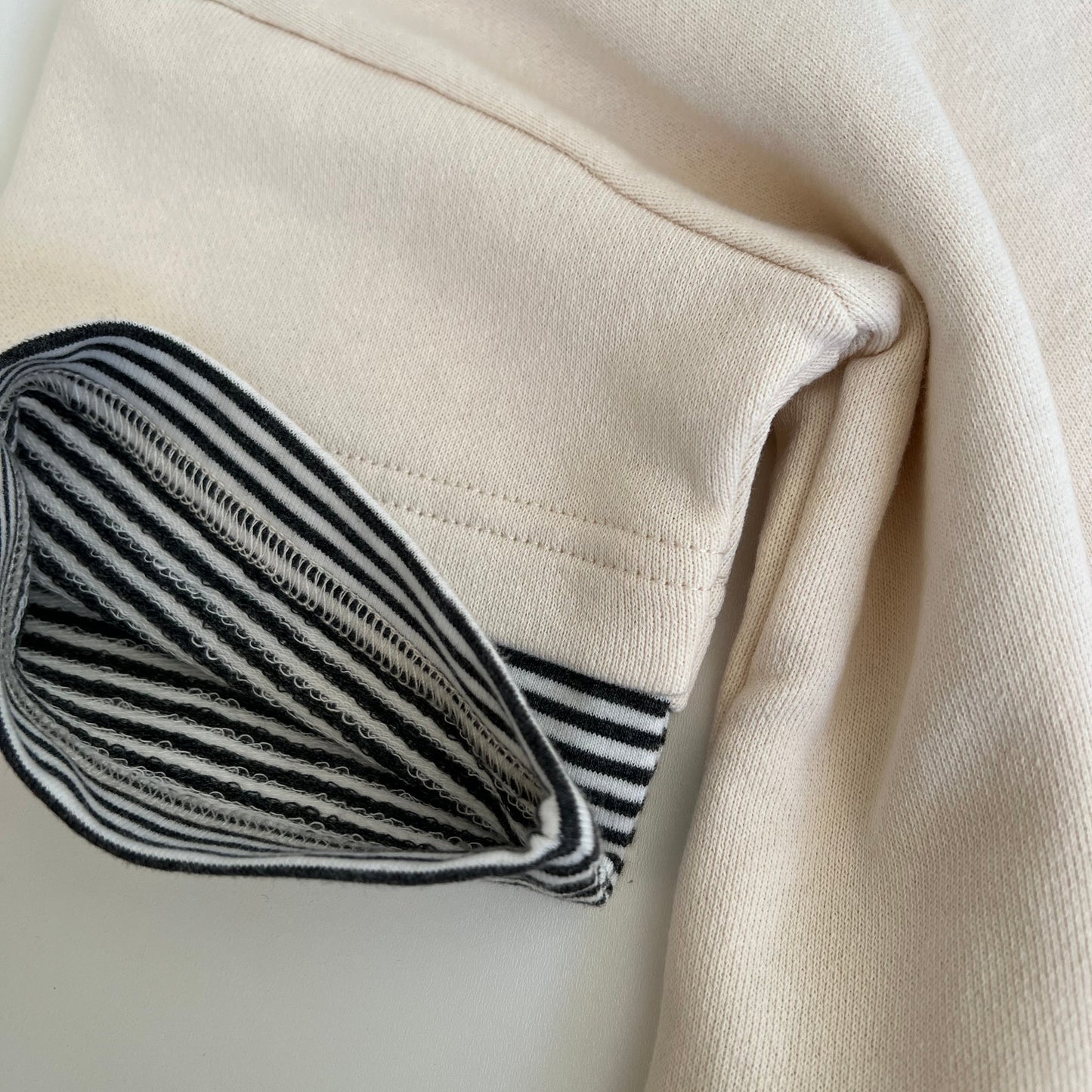 Oversized Stripe Top - Beige