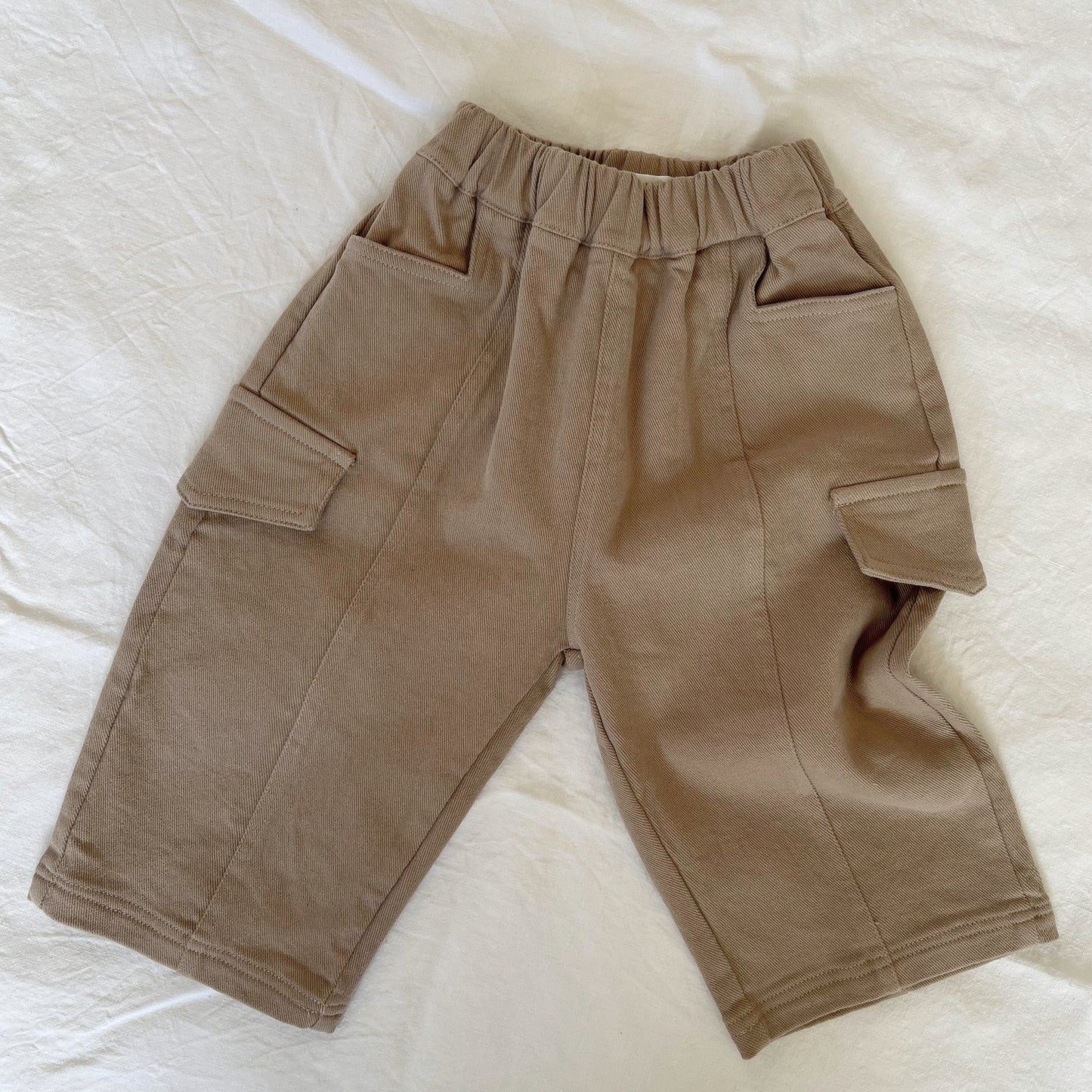 Cargo Denim Pants - Khaki